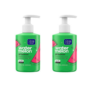 Clean & Clear Watermelon Gel Facial Cleanser Oil-Free 7.5 oz (pack of 2)